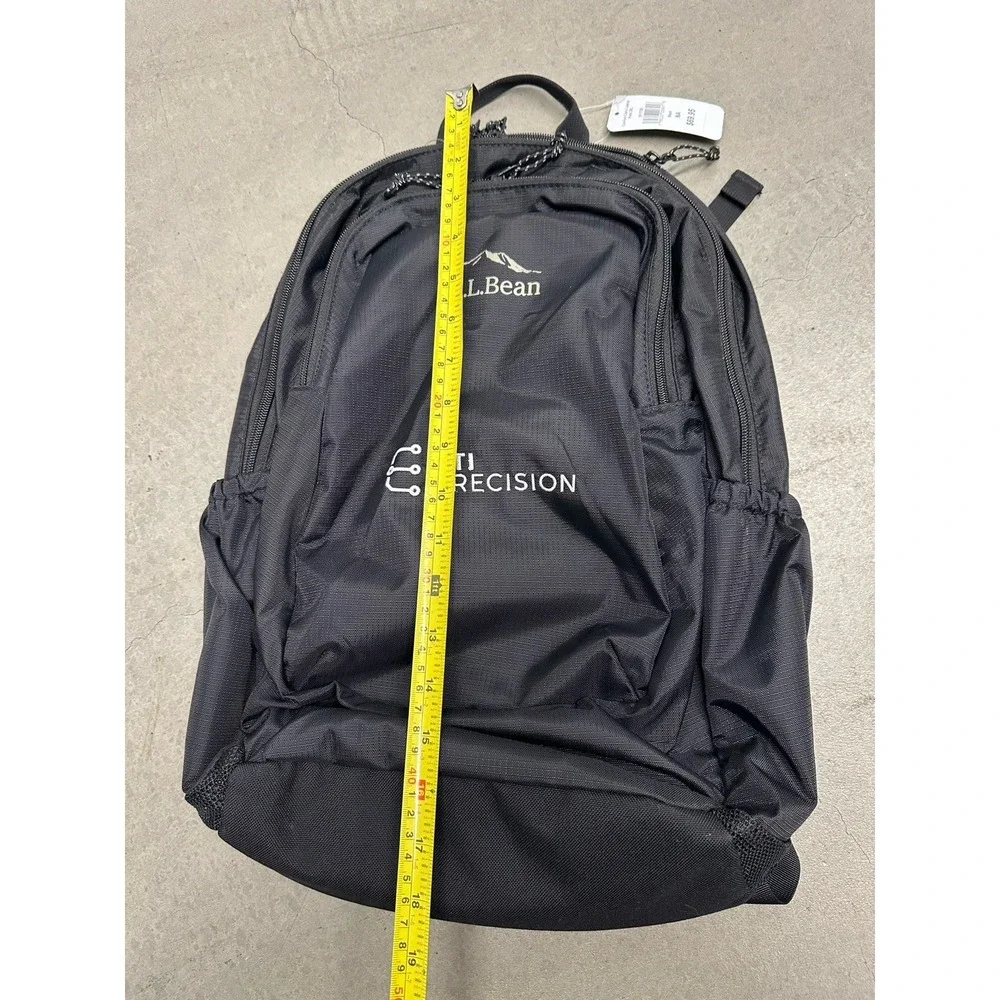 L.L.Bean Comfort Carry Laptop Pack 28L Black Backpack NWT 511138